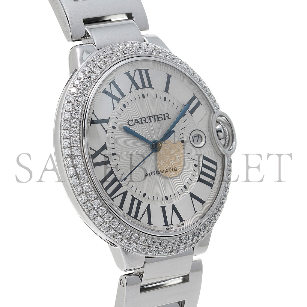 Ca*t*er ballon bleu de 42mm silver men